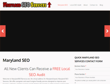 Tablet Screenshot of marylandseoservices.net